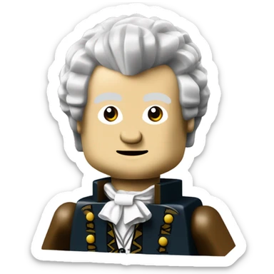 Wolfgang Amadeus Mozart lego full body sticker