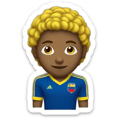 Colombia soccer player sticker