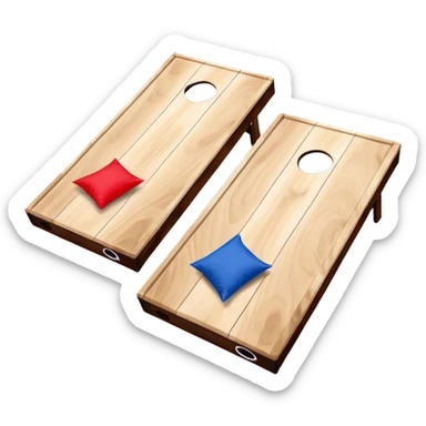 Cornhole emoji sticker