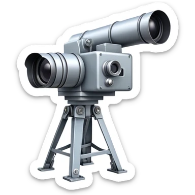 Camera on the end of a crane sticker