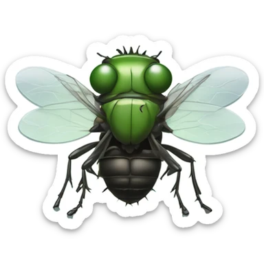 Fly in a fly trap sticker
