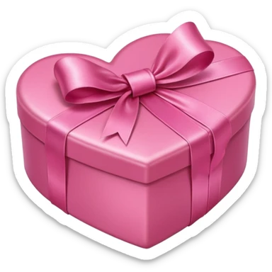 gift pink heart sticker