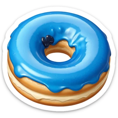 Blue donuts sticker