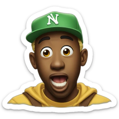 tyler the creator cringing sticker