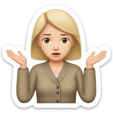 Make someone shruging sticker