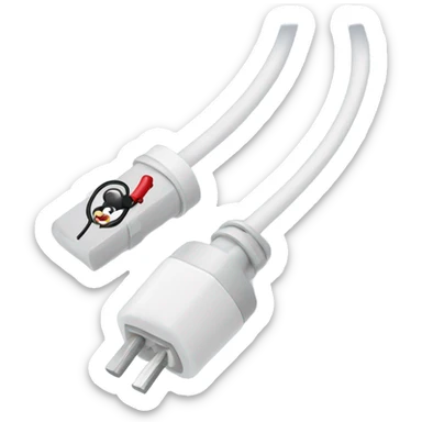 Eletric cable mickie mouse connector sticker