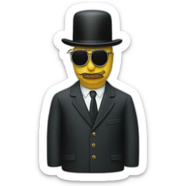 rene magritte sticker