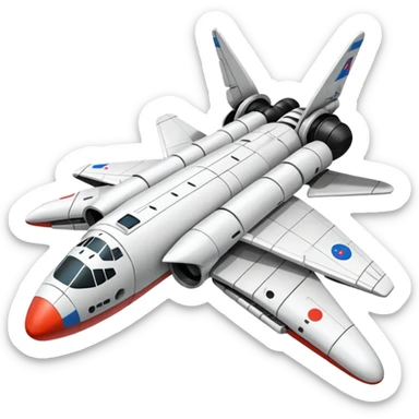 realistic Russian Buran spacecraft sticker