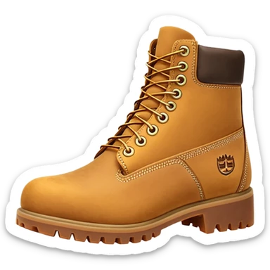 Сделай пару ботинок Timberland в классической расцветке sticker