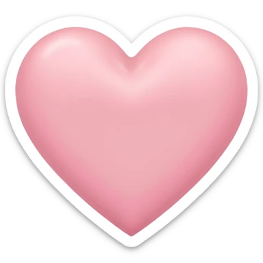 Pink pastel heart sticker