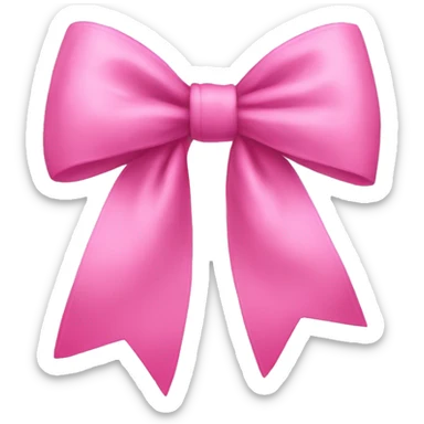 Aesthetic Pink bow  sticker