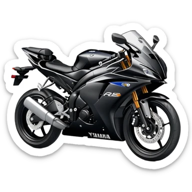Black yamaha 2025 r6 sticker