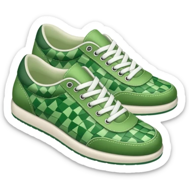 green patterned shoes  sticker