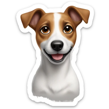 Dog jack russel  sticker