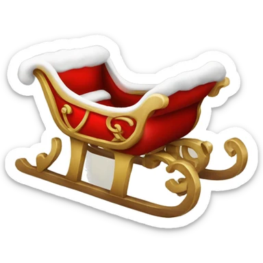 Christmas sleigh sticker