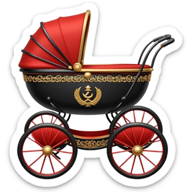 Детская коляска СССР 1920-е годы sticker