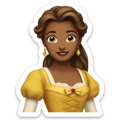 beauty and the beast belle sticker
