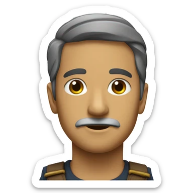 Tres pontos em pé sticker