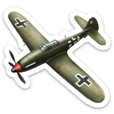 Avion ww2 allemand sticker