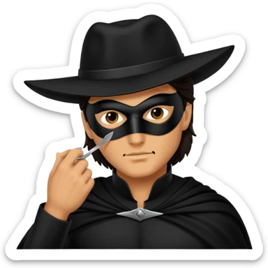 Zorro animal  quítale la máscara  sticker