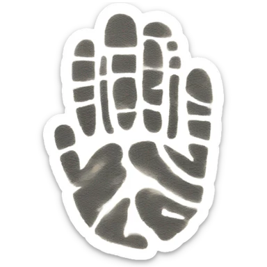 Smudged fingerprints  sticker