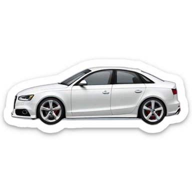 Lowered audi sticker