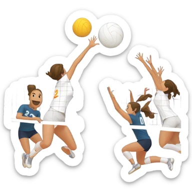 Volleyball sticker