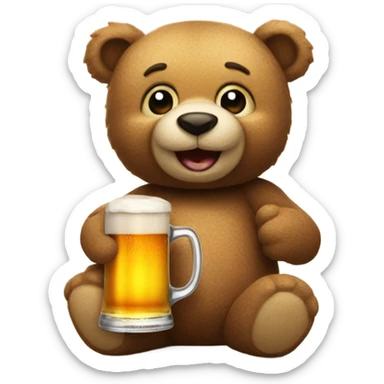 beer-ted  sticker