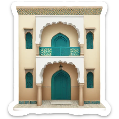 Moroccan house sticker