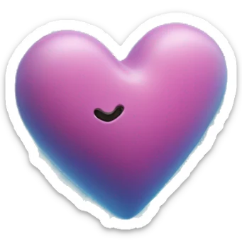 heart in iceblock sticker