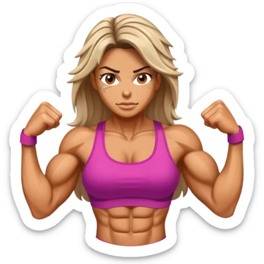 Shredded women sticker
