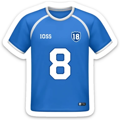 Football T-shirt saying Danyaal on the back with number 18 sticker