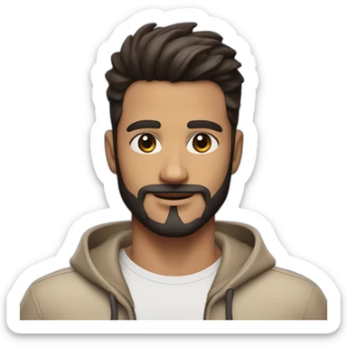 brunette-guy-with-taper-fade,-tiktok-face-straight-in-front-and-top-of-hair-and-dark-beard-and-brown-eyes-and-big-nose- sticker