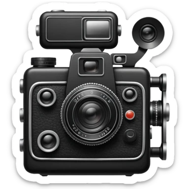 Camera retro sticker
