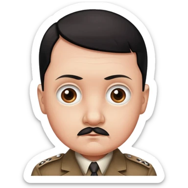Hitler babyface sticker
