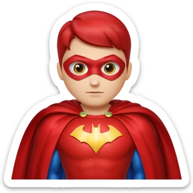 Cape-Wearing Super Fruit sticker