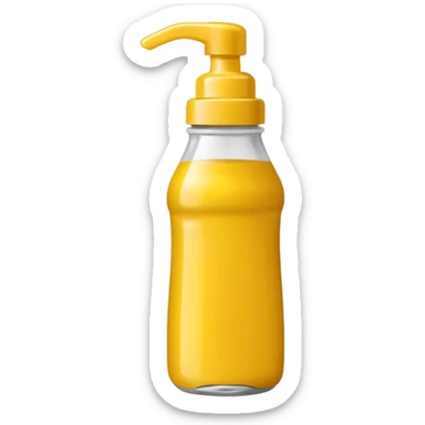 Mustard bottle sticker