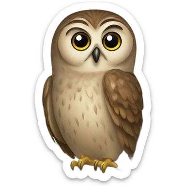 Owl sticker