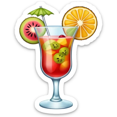 beach coctail drink sticker