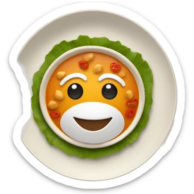 INDIAN FOOD ON A PLATE sticker