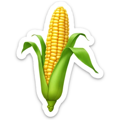 happy corn kernel  sticker