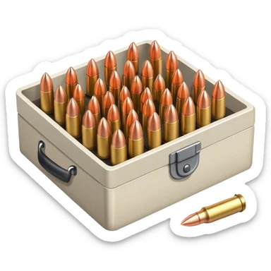 box of bullets sticker