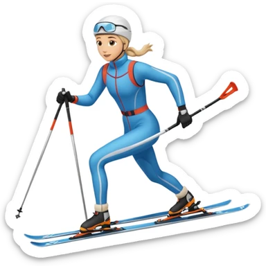 Crosscountry ski sticker