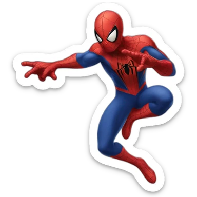 Spiderman who doesn't have a mask sticker