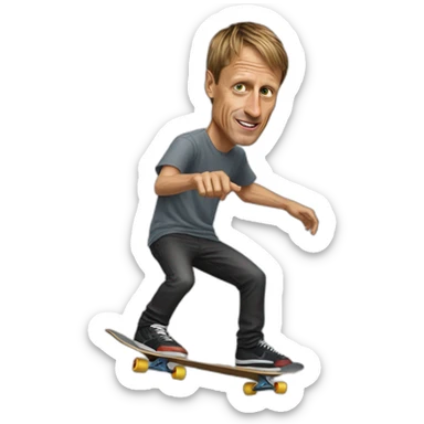 tony hawk sticker