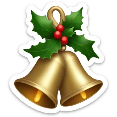 Christmas bells sticker