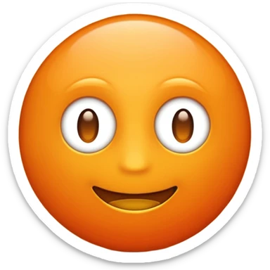 Un emoji avec un texte M3 et un font orange sticker