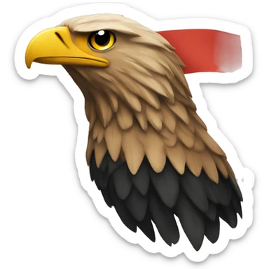 Germanflag with eagle sticker