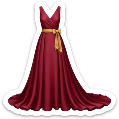Burgundy dress sticker