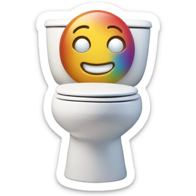 A skibidi toilet sticker